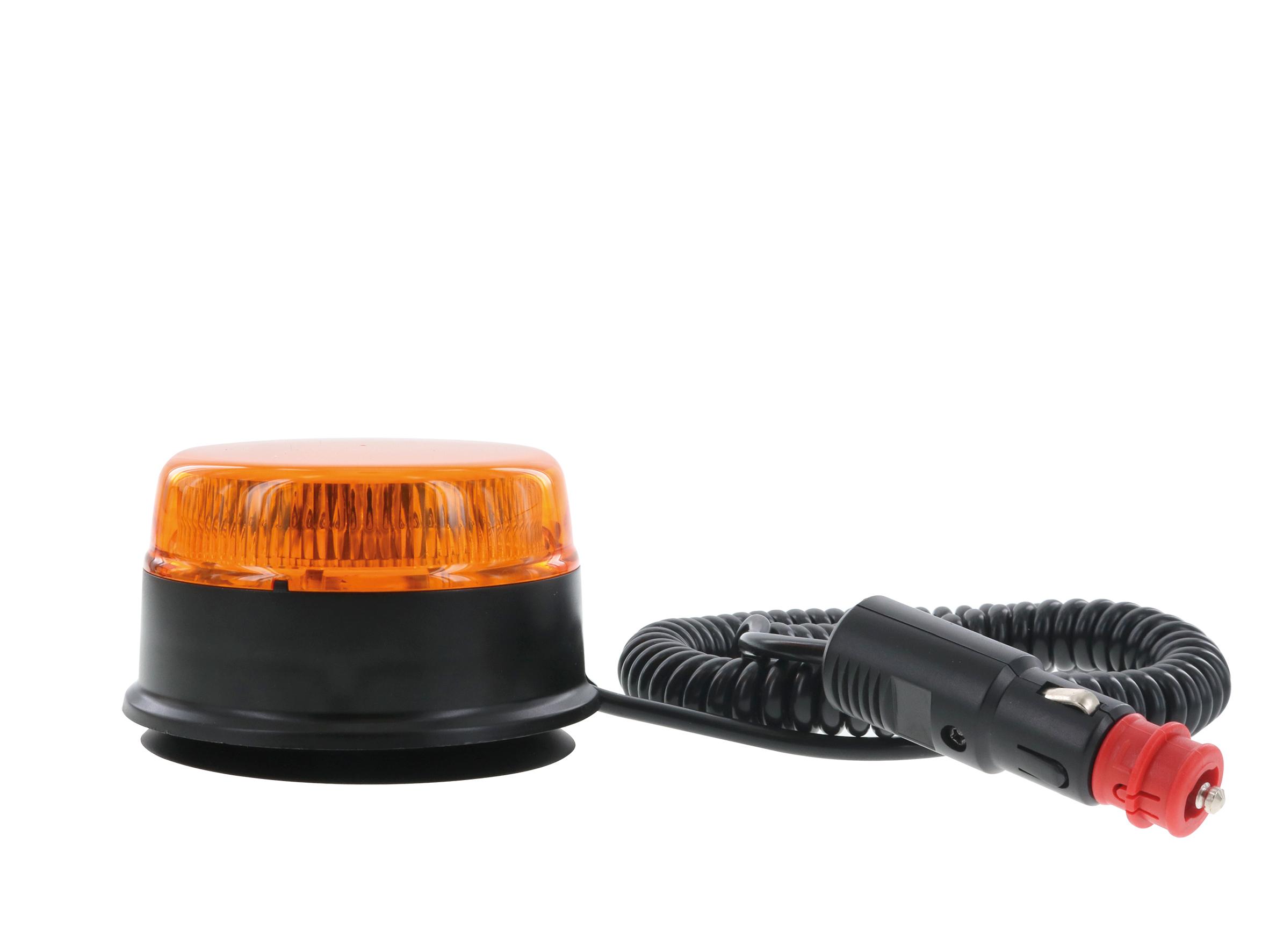 GIROFARO ATLASSINO LED magnetica con ventosa, LAMPEGGIANTE, AMBRA